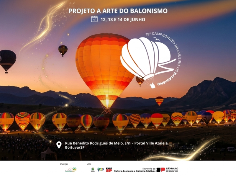 Projeto a arte do balonismo 2026