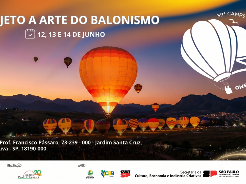 Projeto a arte do balonismo 2026