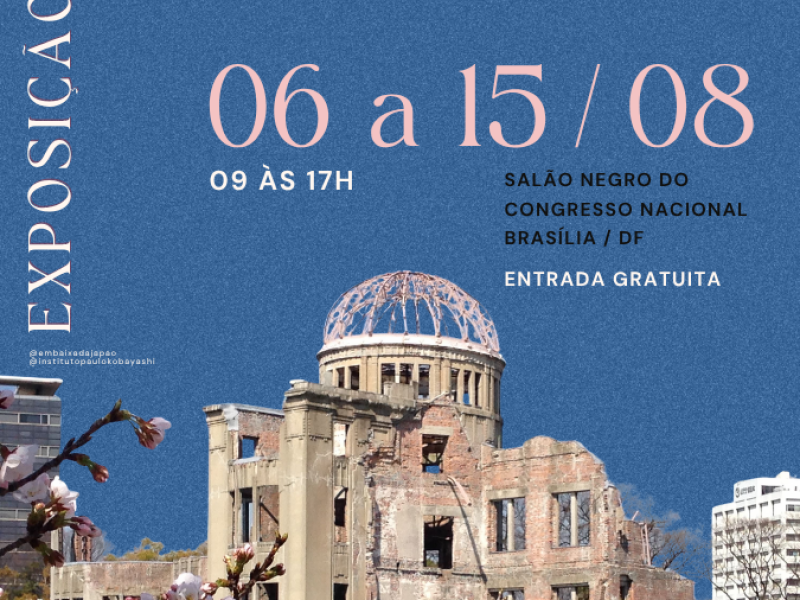 IPK e Embaixada do Japão realizam exposição em homenagem às vítimas das bombas atômicas
