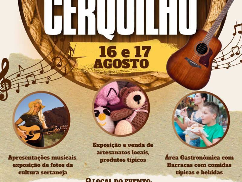 Festival de Música Regional de Cerquilho celebra cultura, tradição e gastronomia nos dias 16 e 17 de agosto