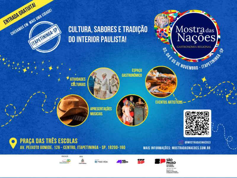 Mostra das Nações Gastronomia regional Itapetininga-SP 2025