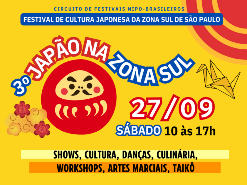 3º Japão na Zona Sul – Circuito de Festivais Nipo-Brasileiros