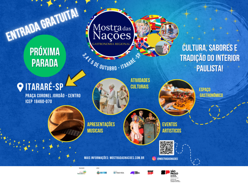 Mostra das Nações Gastronomia regional Itararé-SP 2025